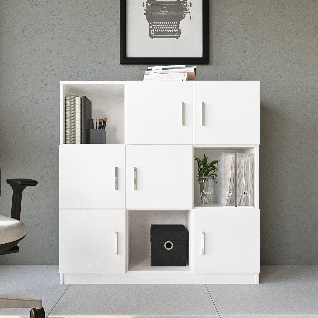L'occi Concept Diego G Ofis Klasör Dolabı Kitaplık Beyaz - 2