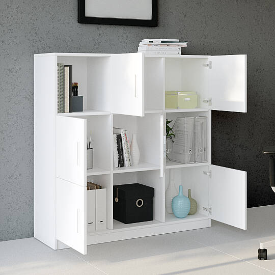 L'occi Concept Diego G Ofis Klasör Dolabı Kitaplık Beyaz - 4