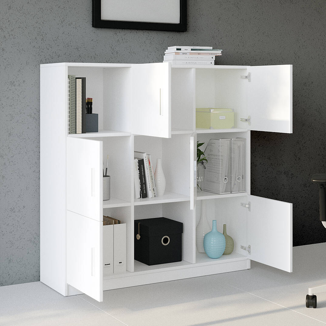 L'occi Concept Diego G Ofis Klasör Dolabı Kitaplık Beyaz - 4