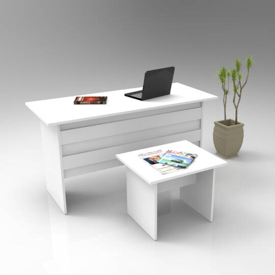 L'occi Concept Diego AB Ofis Büro Masa Takımı Beyaz