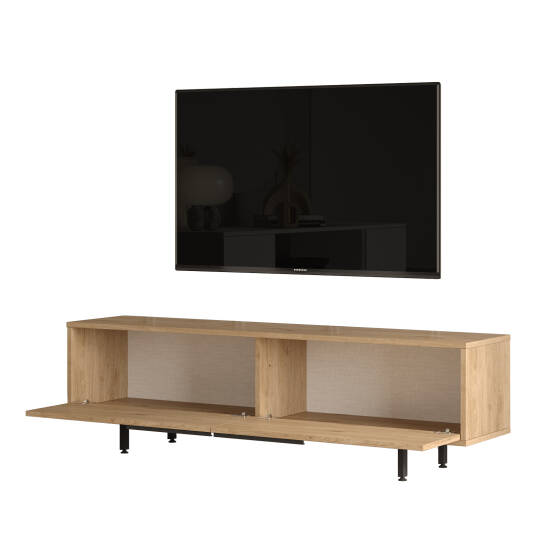 L'occi Concept Leena 160cm Tv Ünitesi Sehpası Metal Ayaklı Sepet LA1-S - 5