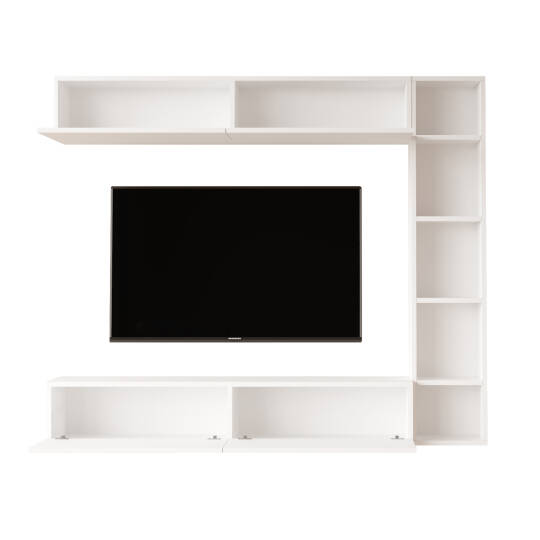 L'occi Concept Lusi Tv Ünitesi Kitaplık Duvara Monte Beyaz LU1-W - 5