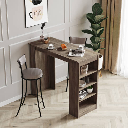 L'occi Concept Lowa Bar Masası Mutfak Yemek Masası Kahve LW1-CU