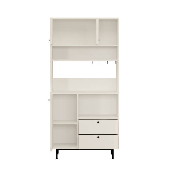 L'occi Concept Modway Serisi Kahve Köşesi Çok Amaçlı Dolap Mutfak Dolabı Beyaz MD4-W - 5