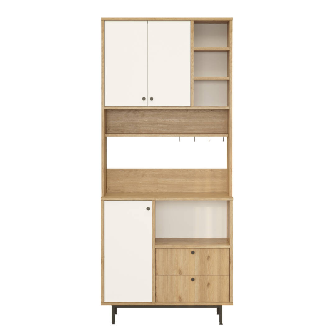 L'occi Concept Modway Serisi Kahve Köşesi Çok Amaçlı Dolap Mutfak Dolabı Sepet-Beyaz MD6-SW - 4