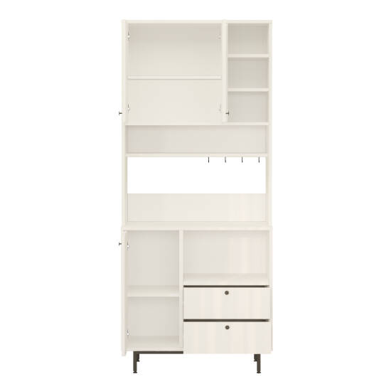 L'occi Concept Modway Serisi Kahve Köşesi Çok Amaçlı Dolap Mutfak Dolabı Beyaz MD6-W - 5