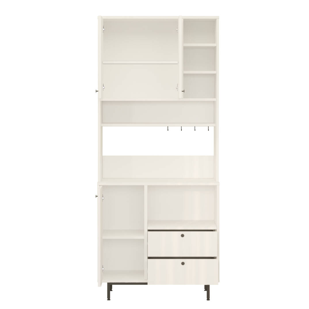 L'occi Concept Modway Serisi Kahve Köşesi Çok Amaçlı Dolap Mutfak Dolabı Beyaz MD6-W - 5